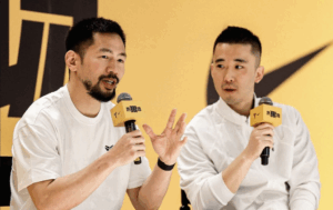 Josh Fan speaking at an event