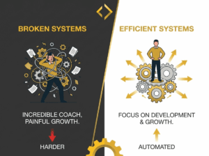 how a good or bad system can make or break a fantastic sports coaching business