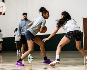 Justin Razooky training elite youth women's basketball player using basketball training software