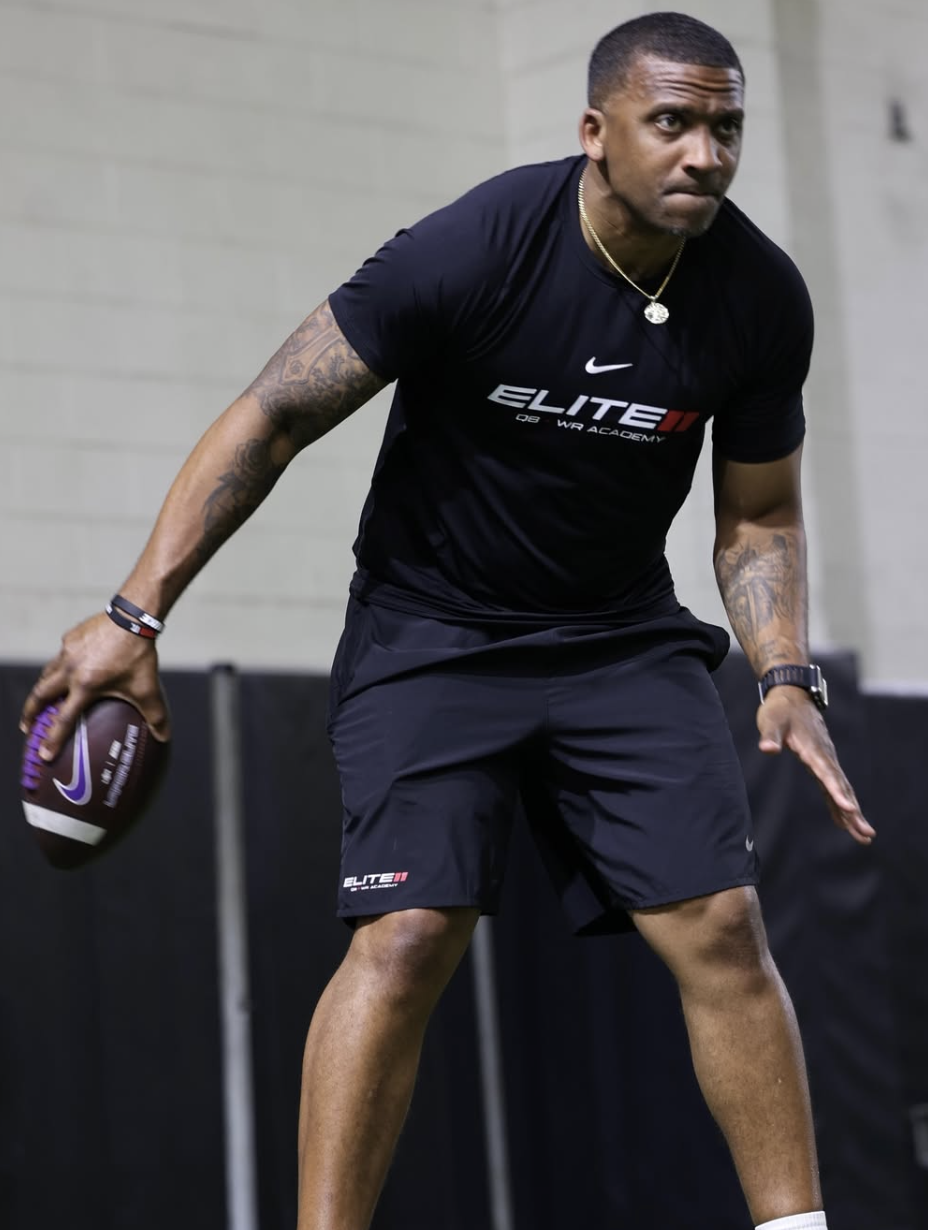 Greg Fenner Jr. training athletes at Nike Elite 11 — running a sports training business without owning a facility