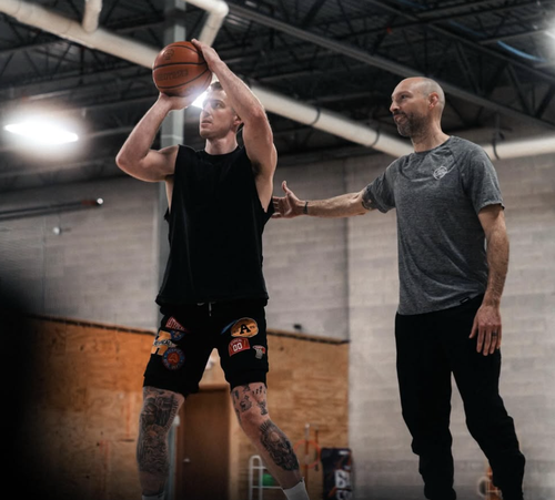 Trey Drechsel basketball player development training session
